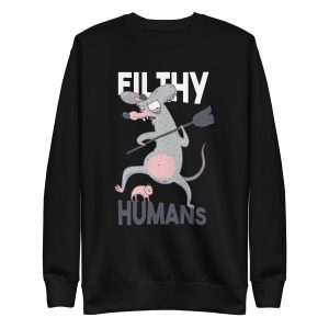 unisex-premium-sweatshirt-black-front-6a181eccb9ebd.jpg Filthy Humans Sweatshirt