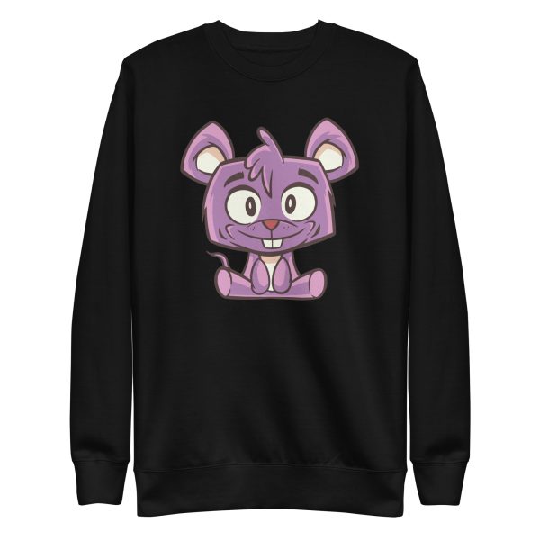 unisex-premium-sweatshirt-black-front-6a18203c6a4b4.jpg Cute Mouse Sweatshirt