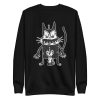 unisex-premium-sweatshirt-black-front-6a18208669b9a.jpg Creepy Cat and Mouse Sweatshirt