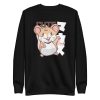 unisex-premium-sweatshirt-black-front-6a1820e435795.jpg Kawaii Mouse Sweatshirt