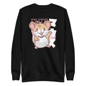 unisex-premium-sweatshirt-black-front-6a1820e435795.jpg Kawaii Mouse Sweatshirt