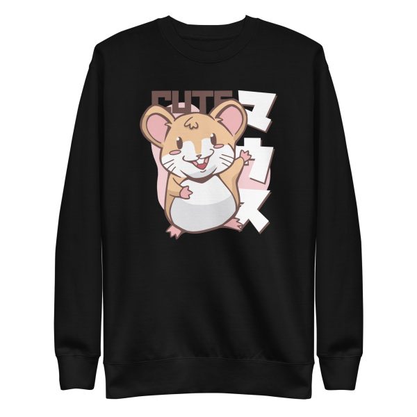 unisex-premium-sweatshirt-black-front-6a1820e435795.jpg Kawaii Mouse Sweatshirt