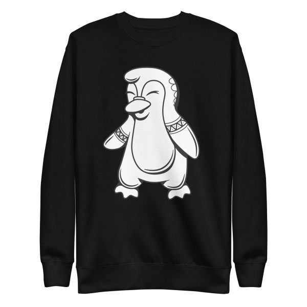 unisex-premium-sweatshirt-black-front-6a18230097518.jpg Cute Penguin Sweatshirt