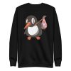 unisex-premium-sweatshirt-black-front-6a1823e8ecd48.jpg Penguin Bag Sweatshirt