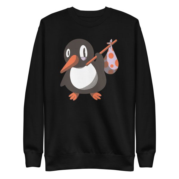 unisex-premium-sweatshirt-black-front-6a1823e8ecd48.jpg Penguin Bag Sweatshirt