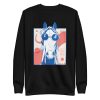 unisex-premium-sweatshirt-black-front-6a182b5f85222.jpg Abstract Horse Sweatshirt