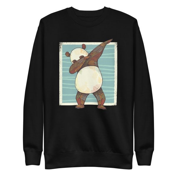 unisex-premium-sweatshirt-black-front-6a182d9f6a23e.jpg Panda Dabbing Sweatshirt