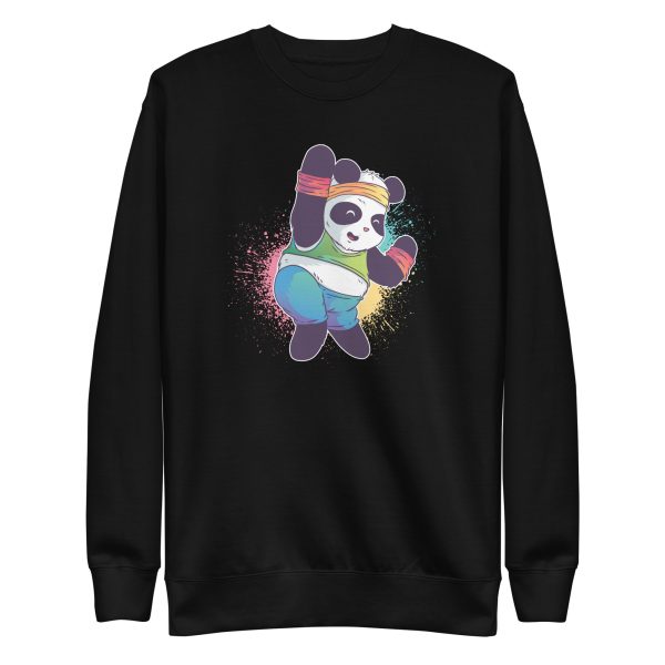 unisex-premium-sweatshirt-black-front-6a18302ba3ac9.jpg Zumba Panda Sweatshirt