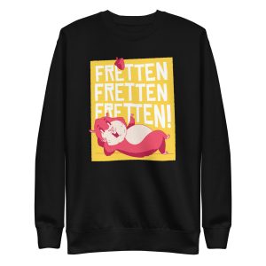 unisex-premium-sweatshirt-black-front-6a18308f13d50.jpg Fretten Hamster Sweatshirt