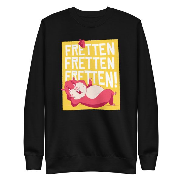 unisex-premium-sweatshirt-black-front-6a18308f13d50.jpg Fretten Hamster Sweatshirt