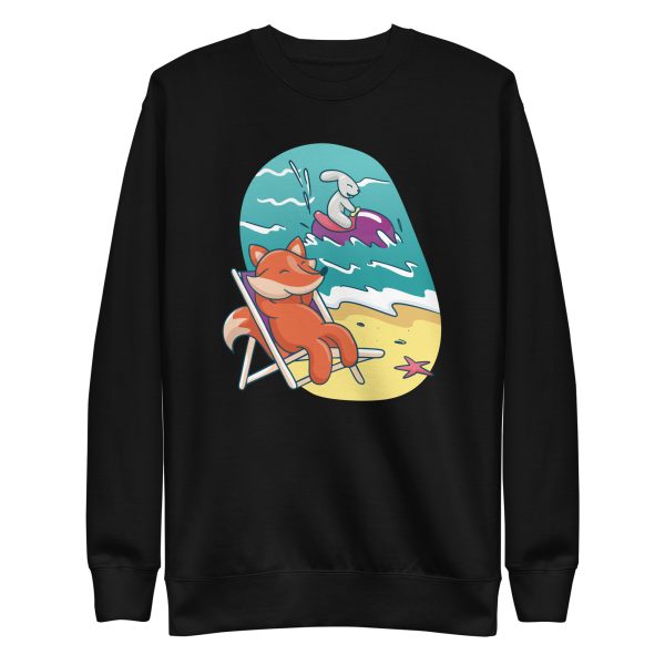 Fox and Rabbit Beach Friends Sweatshirt