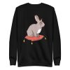 unisex-premium-sweatshirt-black-front-6a1834661c72d.jpg Royal Rabbit Sweatshirt