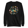 unisex-premium-sweatshirt-black-front-6a1834aceb45c.jpg Floral Rabbit Sweatshirt