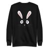 unisex-premium-sweatshirt-black-front-6a18408f2ea6a.jpg Rabbit Face Sweatshirt