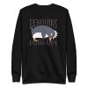 unisex-premium-sweatshirt-black-front-6a1842afa91f4.jpg Penguin Funny Quote Sweatshirt