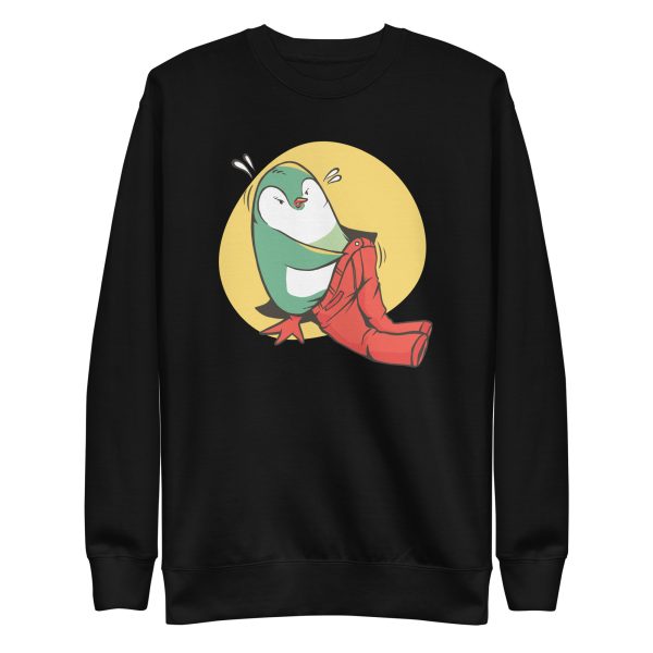 unisex-premium-sweatshirt-black-front-6a1842fc534e3.jpg Penguin Pants Sweatshirt