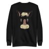 unisex-premium-sweatshirt-black-front-6a1844b8a30fb.jpg Horse Face Sweatshirt