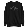 unisex-premium-sweatshirt-black-front-6a1844f90fca4.jpg Horse Heartbeat Sweatshirt