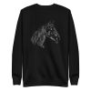 unisex-premium-sweatshirt-black-front-6a1846c441d4c.jpg Hand Drawn Horse Sweatshirt