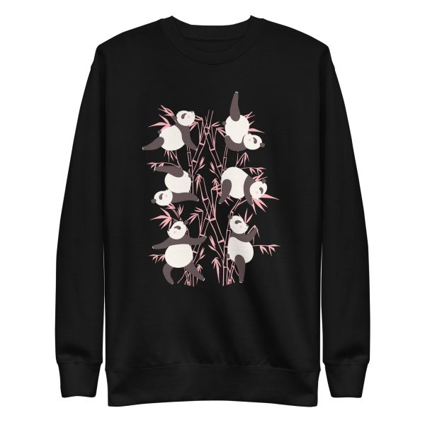 unisex-premium-sweatshirt-black-front-6a1848492f0c6.jpg Panda Yoga Sweatshirt