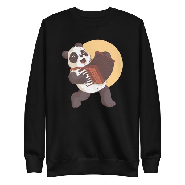 unisex-premium-sweatshirt-black-front-6a184895c7865.jpg Panda Playing Accordion Sweatshirt