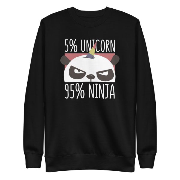 unisex-premium-sweatshirt-black-front-6a1849c461c5a.jpg Unicorn Ninja Sweatshirt