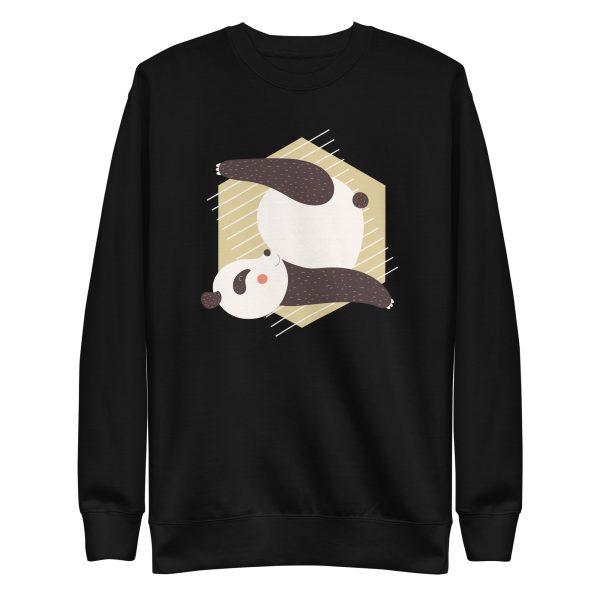 unisex-premium-sweatshirt-black-front-6a184acc36493.jpg Panda Yoga Pose Sweatshirt