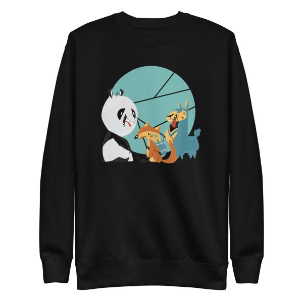 unisex-premium-sweatshirt-black-front-6a184b1335721.jpg Animals Friends Sweatshirt