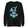 unisex-premium-sweatshirt-black-front-6a184be00539b.jpg Bunny Headphones Sweatshirt