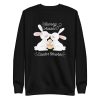 unisex-premium-sweatshirt-black-front-6a18edb308ffe.jpg Bunny Kisses Easter Wishes Sweatshirt