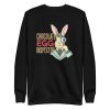 unisex-premium-sweatshirt-black-front-6a18f6d3d5415.jpg Chocolate Egg Inspector Sweatshirt