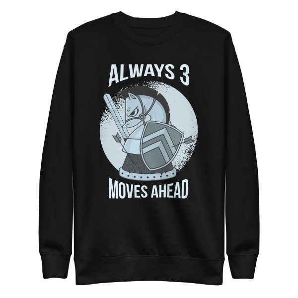 unisex-premium-sweatshirt-black-front-6a18f982bebc3.jpg Chess Horse Sweatshirt