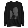 unisex-premium-sweatshirt-black-front-6a18f9cd4fc70.jpg Girl With Horse Sweatshirt