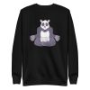 unisex-premium-sweatshirt-black-front-6a191f5d67650.jpg Panda Meditating Sweatshirt