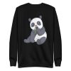 unisex-premium-sweatshirt-black-front-6a1920607ba6f.jpg Cute Panda Bamboo Sweatshirt