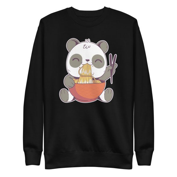unisex-premium-sweatshirt-black-front-6a1920b12fc51.jpg Ramen Panda Sweatshirt