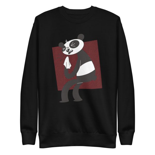 unisex-premium-sweatshirt-black-front-6a1921cbc57a5.jpg Allergic Panda Sweatshirt
