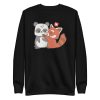 unisex-premium-sweatshirt-black-front-6a193d9298cfa.jpg Panda Cartoon Love Sweatshirt