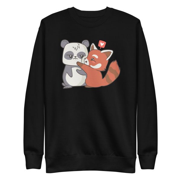 unisex-premium-sweatshirt-black-front-6a193d9298cfa.jpg Panda Cartoon Love Sweatshirt