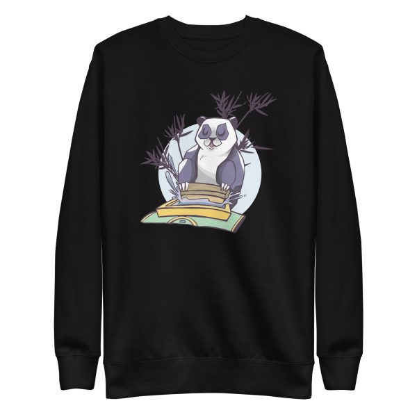 unisex-premium-sweatshirt-black-front-6a193dd8270b7.jpg Screen Printing Panda Sweatshirt