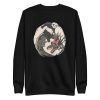 unisex-premium-sweatshirt-black-front-6a193e1de74d2.jpg Panda Riding Dragon Sweatshirt