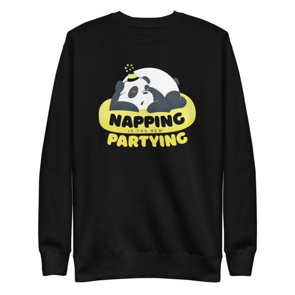 unisex-premium-sweatshirt-black-front-6a194d3415c9c.jpg Panda Nap Sweatshirt