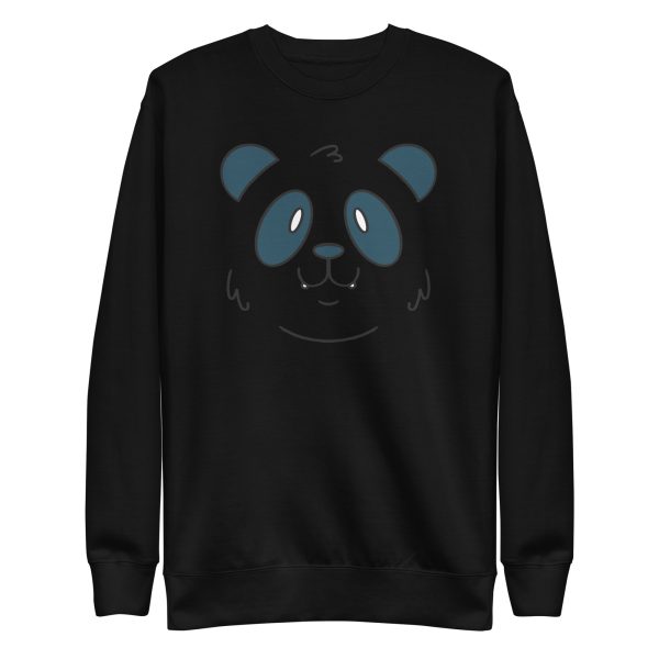 unisex-premium-sweatshirt-black-front-6a194de5d6282.jpg Panda Face Sweatshirt