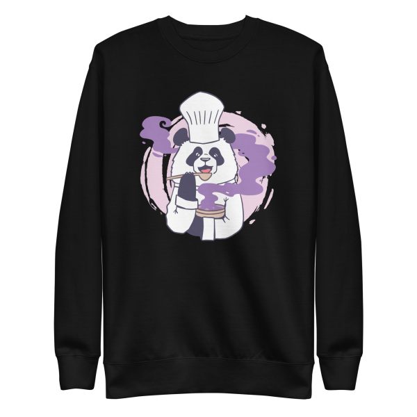 unisex-premium-sweatshirt-black-front-6a194ee2937e6.jpg Chef Panda Sweatshirt