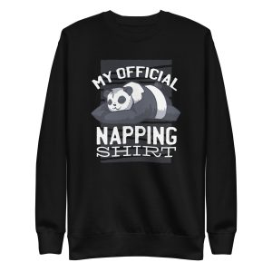 unisex-premium-sweatshirt-black-front-6a19534098d8c.jpg Napping Panda Sweatshirt