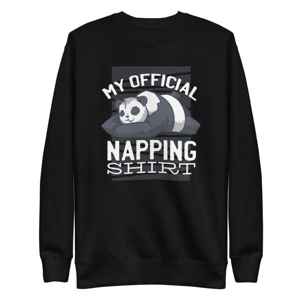 unisex-premium-sweatshirt-black-front-6a19534098d8c.jpg Napping Panda Sweatshirt