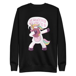 unisex-premium-sweatshirt-black-front-6a195c0a96414.jpg Teddy Bear Unicorn Sweatshirt