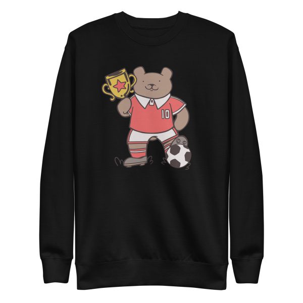 unisex-premium-sweatshirt-black-front-6a195e9f6e3ed.jpg Football Bear Sweatshirt