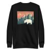unisex-premium-sweatshirt-black-front-6a195f2f0b87f.jpg Polar Bear Landscape Sweatshirt