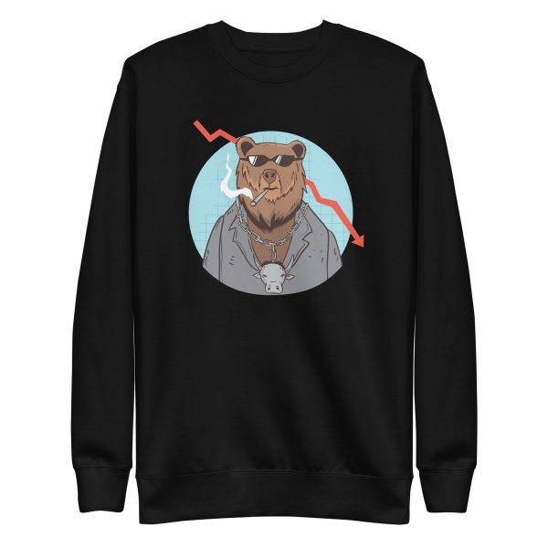 unisex-premium-sweatshirt-black-front-6a1964c0a2a7e.jpg Bear Market Trend Sweatshirt